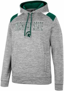 Colosseum Michigan State Spartans Mens Grey Walkie Talkie Hood