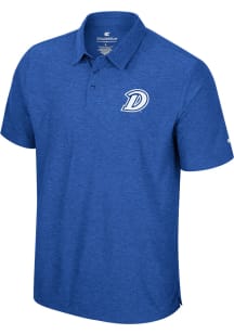 Colosseum Drake Bulldogs Mens Blue Skynet Short Sleeve Polo