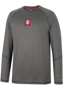 Colosseum Indiana Hoosiers Black Dwayne Raglan Long Sleeve T-Shirt
