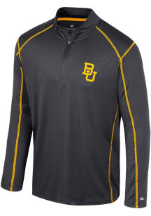 Colosseum Baylor Bears Mens Black Cameron Long Sleeve Qtr Zip Pullover