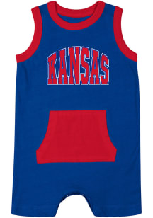 Colosseum Kansas Jayhawks Baby Blue Secret Life Short Sleeve One Piece