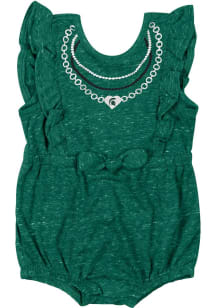 Colosseum Michigan State Spartans Baby Green Gidget Short Sleeve One Piece