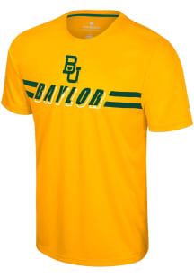Colosseum Baylor Bears Gold Hydraulic Press Short Sleeve T Shirt