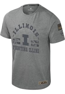 Colosseum Illinois Fighting Illini Grey OHT Scramjet Short Sleeve T Shirt