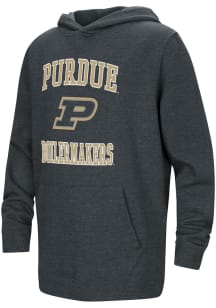 Colosseum Purdue Boilermakers Youth Black No 1 Long Sleeve Hoodie