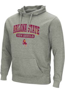 Colosseum Arizona State Sun Devils Mens Grey Campus Long Sleeve Hoodie