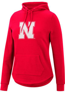 Colosseum Nebraska Cornhuskers Womens Red Crossover Hooded Sweatshirt