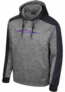 Colosseum TCU Horned Frogs Mens Grey Bonuses Hood