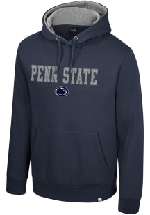 Colosseum Penn State Nittany Lions Mens Navy Blue Nippy Long Sleeve Hoodie