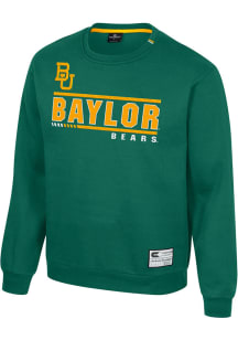 Colosseum Baylor Bears Mens Green Ill Be Back Long Sleeve Crew Sweatshirt