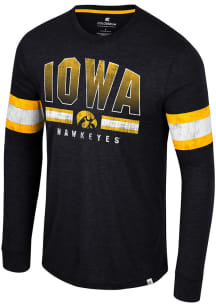 Colosseum Iowa Hawkeyes Black You Must Live Long Sleeve T Shirt