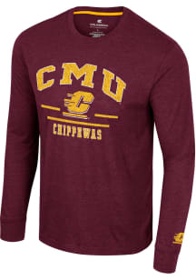 Colosseum Central Michigan Chippewas Maroon No Problemo Long Sleeve T Shirt