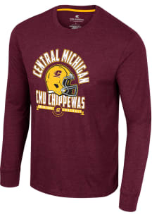 Colosseum Central Michigan Chippewas Maroon No Problemo Football Long Sleeve T Shirt