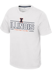 Colosseum Illinois Fighting Illini White Resistance Short Sleeve T Shirt