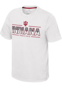 Colosseum Indiana Hoosiers White Resistance Short Sleeve T Shirt