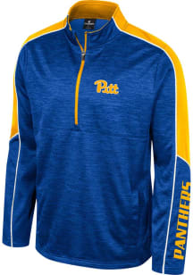 Colosseum Pitt Panthers Youth Blue Kyle Long Sleeve Quarter Zip Shirt