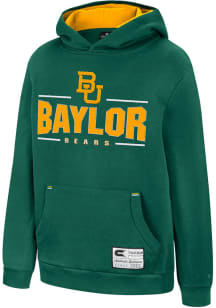Colosseum Baylor Bears Youth Green Lead Guitarists Long Sleeve Hoodie