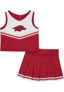 Colosseum Arkansas Razorbacks Toddler Girls Cardinal Time for Recess Sets Cheer
