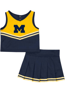 Colosseum Michigan Wolverines Toddler Girls Blue Time for Recess Sets Cheer