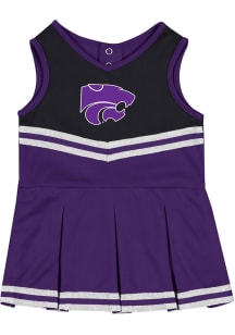 Colosseum K-State Wildcats Baby Purple Time for Recess Print Sets Cheer Dress