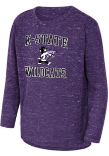 Colosseum K-State Wildcats Toddler Purple No 1 Knobby Long Sleeve T-Shirt