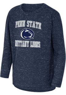 Colosseum Penn State Nittany Lions Toddler Navy Blue SMU-Knobby Long Sleeve T-Shirt