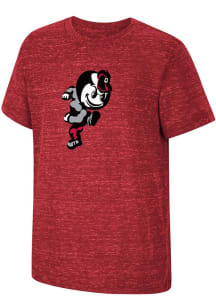 Colosseum Ohio State Buckeyes Youth Red Knobby Retro BUCKEYE Short Sleeve T-Shirt