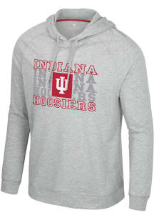 Colosseum Indiana Hoosiers Mens Grey Compensation Fashion Hood