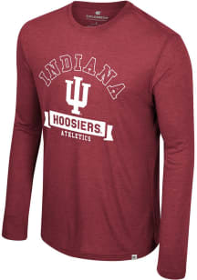 Colosseum Indiana Hoosiers Crimson Happiest Long Sleeve T Shirt