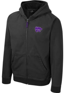 Mens K-State Wildcats Colosseum Mens Electrocuted Heavyweight Jacket - Charcoal