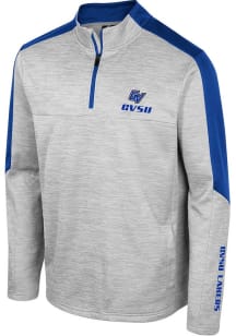 Colosseum Grand Valley State Lakers Mens Grey Cousins Long Sleeve Qtr Zip Pullover