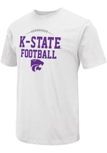 Colosseum K-State Wildcats White Sport Drop Field Short Sleeve T Shirt