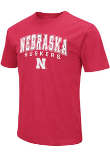 Colosseum Nebraska Cornhuskers Red Playbook Arch Mascot Short Sleeve T Shirt