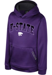 Colosseum K-State Wildcats Youth Purple Armada Long Sleeve Hoodie