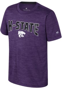 Colosseum K-State Wildcats Youth Purple Rylos Short Sleeve T-Shirt