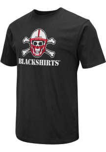 Colosseum Nebraska Cornhuskers Black Field Short Sleeve T Shirt
