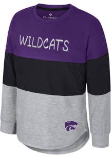 Colosseum K-State Wildcats Girls Purple Alex Long Sleeve T-shirt