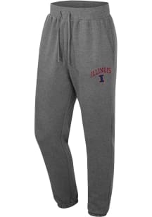 Colosseum Illinois Fighting Illini Mens Charcoal Hurts Sweatpants