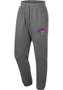 Colosseum Kansas Jayhawks Mens Charcoal Hurts Sweatpants