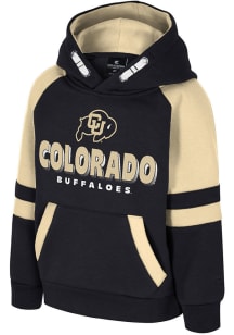 Colosseum Colorado Buffaloes Toddler Black Todd Long Sleeve Hooded Sweatshirt