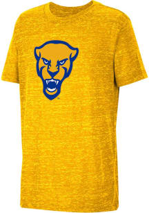 Colosseum Pitt Panthers Youth Gold Knobby Retro Short Sleeve T-Shirt