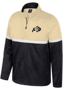 Colosseum Colorado Buffaloes Youth Black Meekus Long Sleeve Quarter Zip Shirt