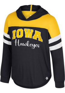 Colosseum Iowa Hawkeyes Girls Black Reflection Long Sleeve T-shirt