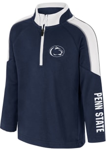 Colosseum Penn State Nittany Lions Toddler Navy Blue Hansel Long Sleeve Qtr Zip