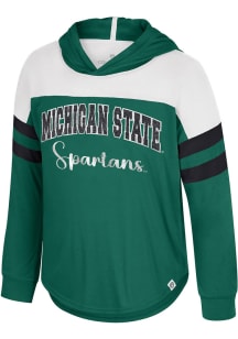 Colosseum Michigan State Spartans Toddler Girls Green Reflection Long Sleeve T Shirt