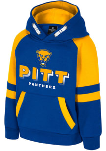Colosseum Pitt Panthers Toddler Blue Todd Long Sleeve Hooded Sweatshirt