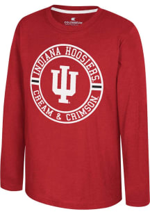 Colosseum Indiana Hoosiers Youth Cardinal Todd Long Sleeve T-Shirt