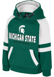 Colosseum Michigan State Spartans Toddler Green Todd Long Sleeve Hooded Sweatshirt