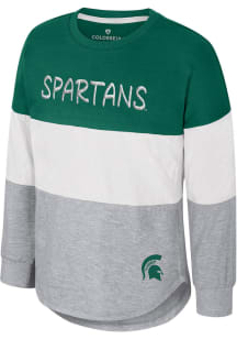 Colosseum Michigan State Spartans Girls Green Alex Long Sleeve T-shirt