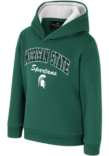 Colosseum Michigan State Spartans Toddler Green Centauri Long Sleeve Hooded Sweatshirt